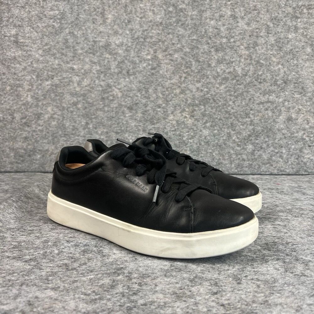 Cole Haan Crosscourt Leather Travel Sneaker Black Men’s Size 11. See Description